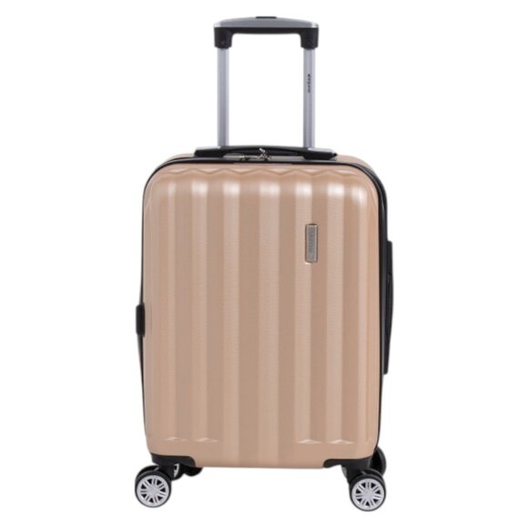 DEJUNO Handbags - DEJUNO 20in Camden Scratch Resistant Hardside Carry-on Spinner - Champagne